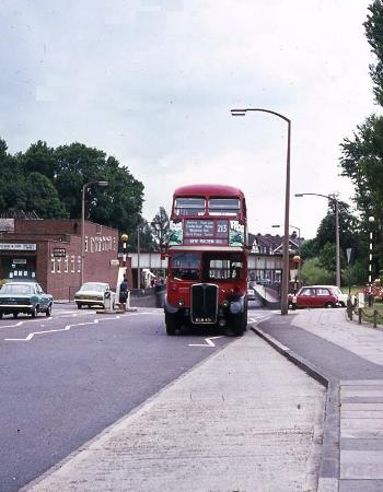 After the road was lowered ...