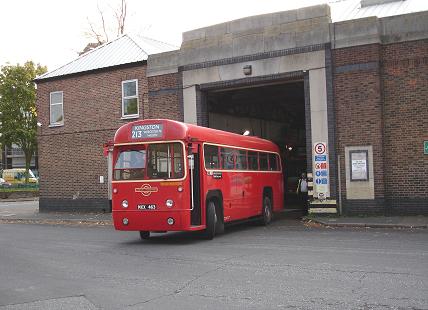 A 213 leaves Sutton Garage for Kingston (or does it...?)