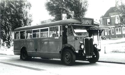 Opposite Worcester Park Station in 1949