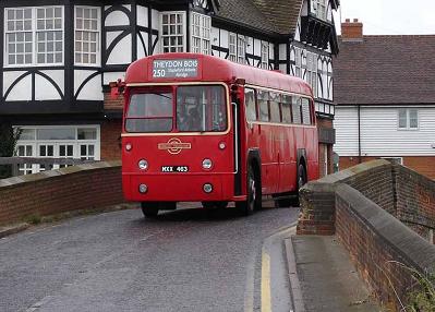 RF486 crosses the bridge at Abridge