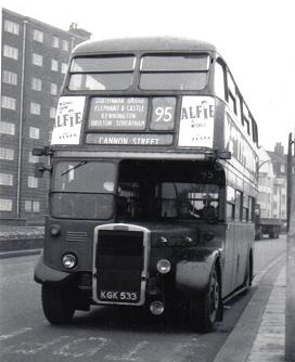 RTW33 outside Brixton garage