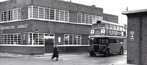 Carshalton post-trolleybus provides an RT for route 630