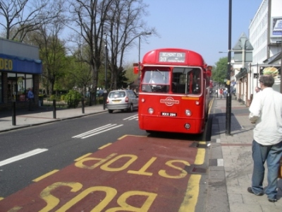 A 213 to Belmont, Rf406 is an original Sutton bus