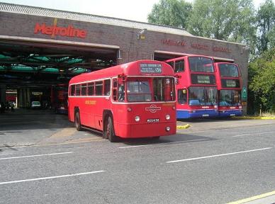 RF453 departs Harrow Weald garage