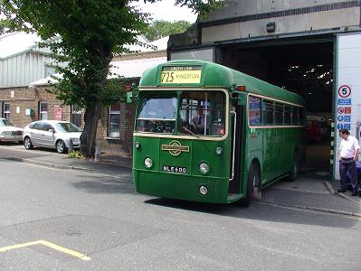 Green Line working from Sutton Garage