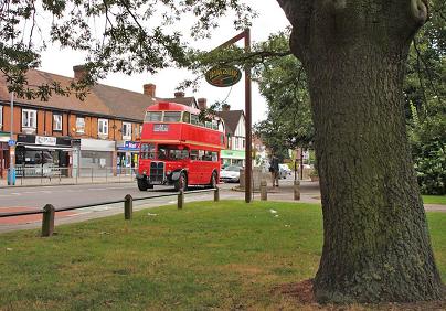 15th century pub, 20th century bus