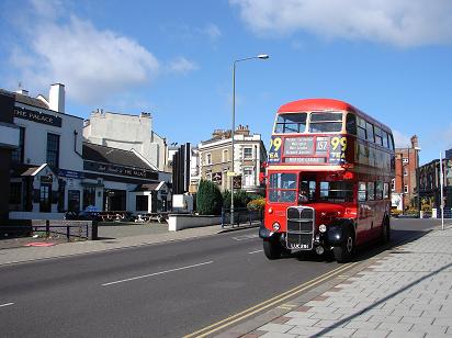 At the tram terminus